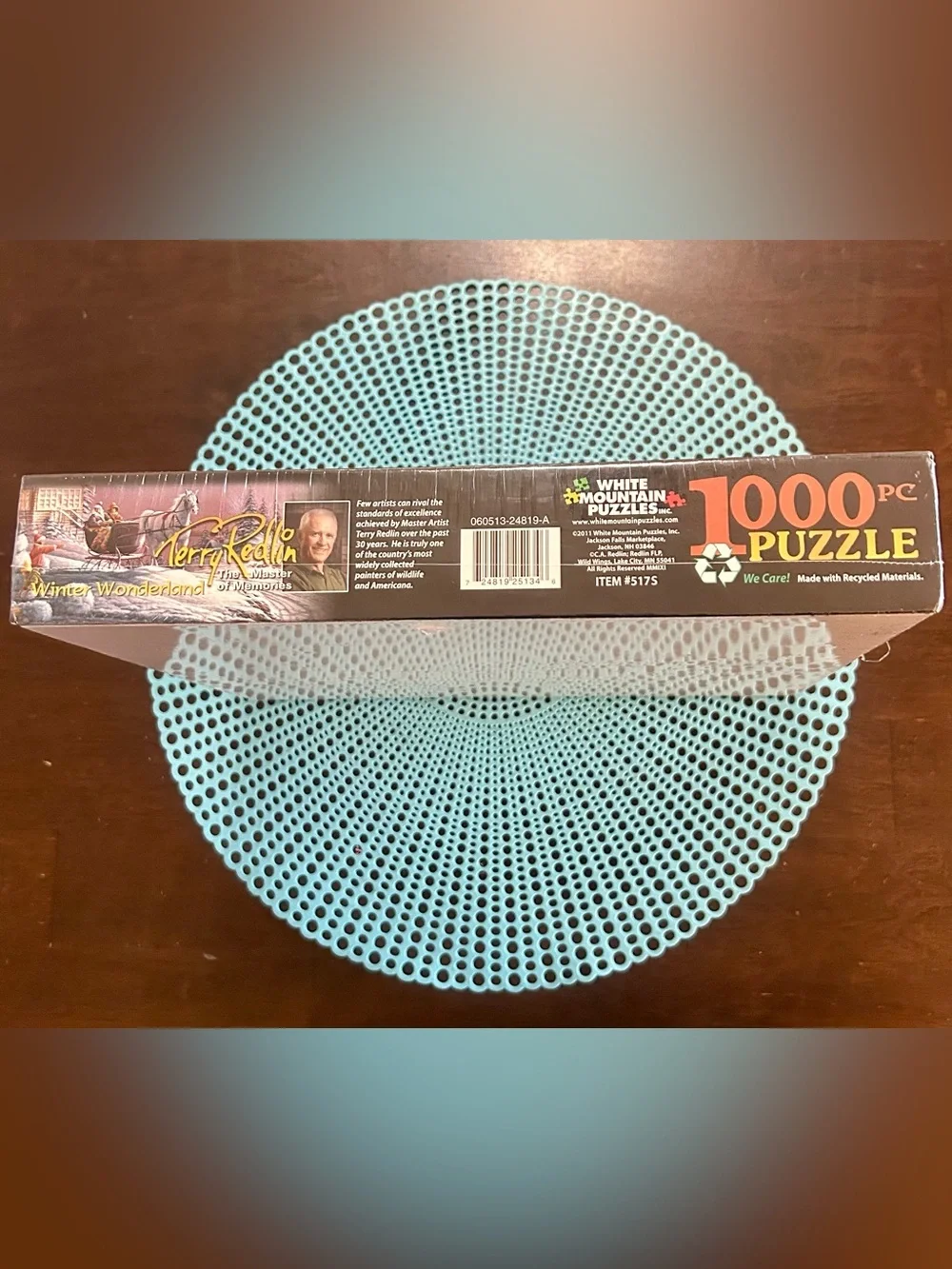 White Mountain Jigsaw Puzzle Terry Redlin Winter Wonderland 1000 Pieces; New